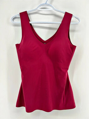 Knix LuxeLift V-Neck Deep Red Tank Top Women’s Large
